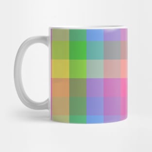 Rainbow Checkered Pattern | Multicolor Pattern Mug